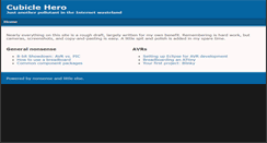 Desktop Screenshot of cubiclehero.com